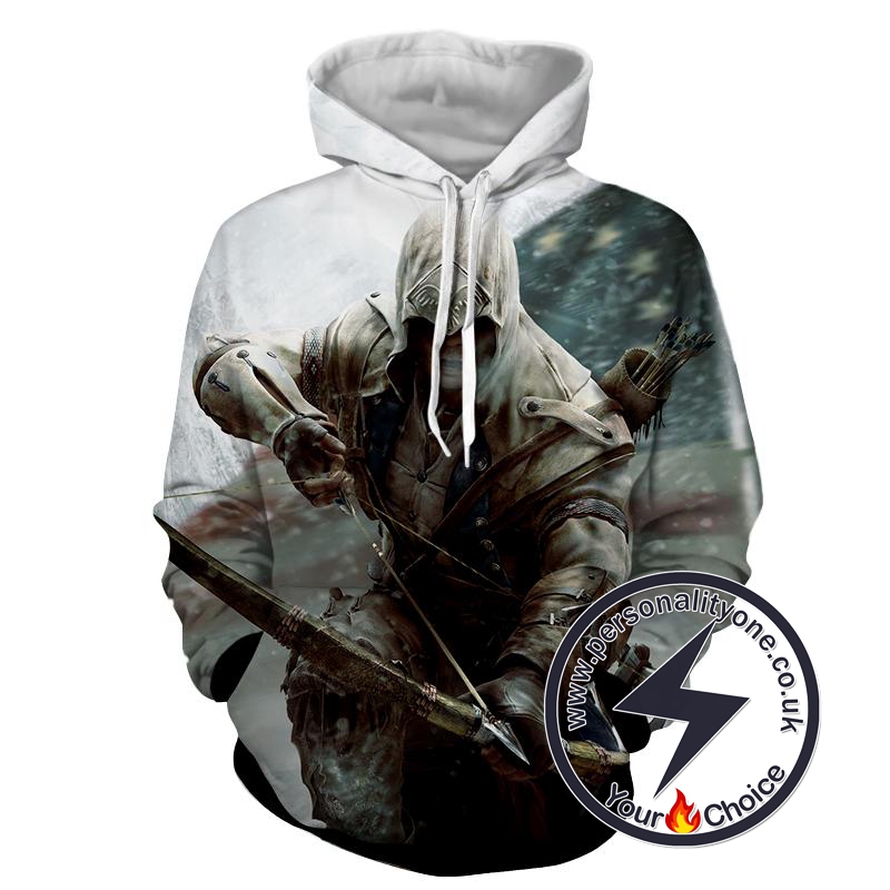 Assassin's Creed 3D -Connor - Assassin's Creed Hoodies